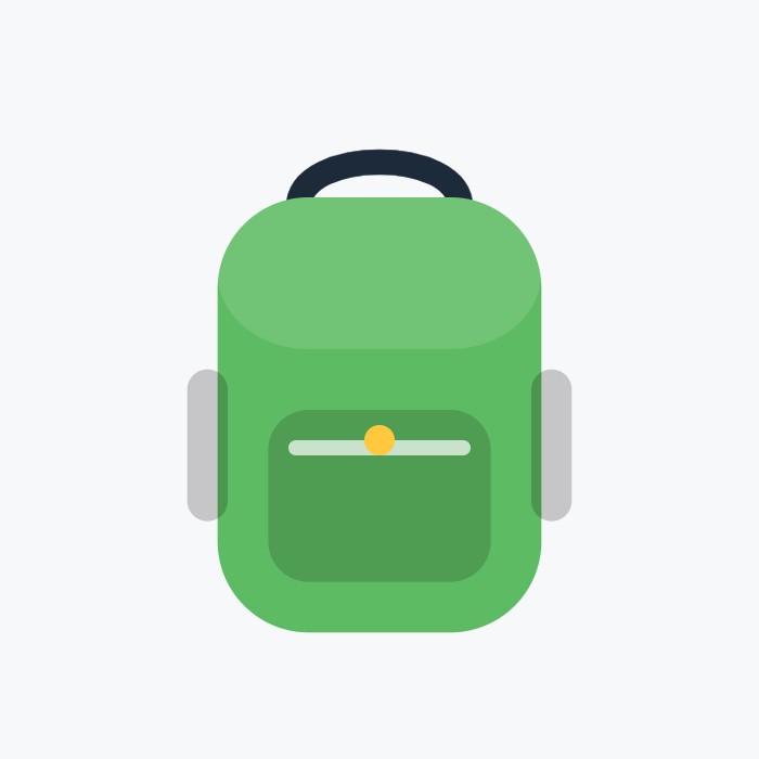 Mochila Escolar Reforçada com Compartimento para Notebook – Verde